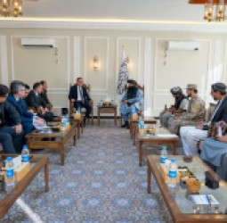 د سراج‌الدین حقاني او یرکین توکوموف ملاقات:   افغانستان او قزاقستان د امنیتي همکاريو پراختيا ته ټينګار کوي