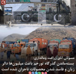 بسته‌ماندن گذرگاه تورخم باعث میلیون‌ها دالر زیان و فاسد شدن محصولات تاجران شده است