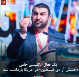 یک فعال انگلیسی حامی «جنبش آزادی فلسطین» در امریکا بازداشت شد
