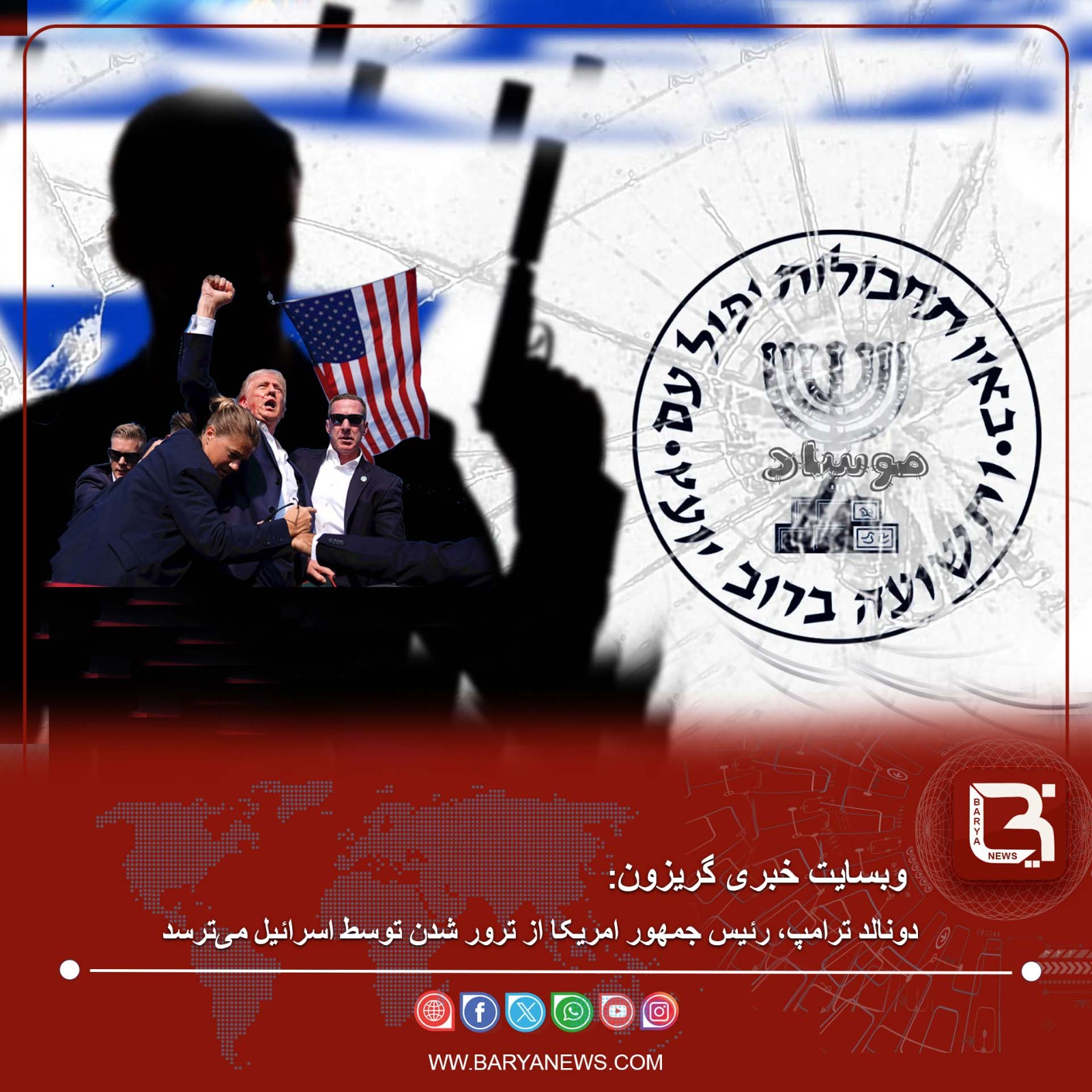 دونالد ترامپ، رئيس جمهور امریکا از ترور شدن توسط اسرائیل میترسد