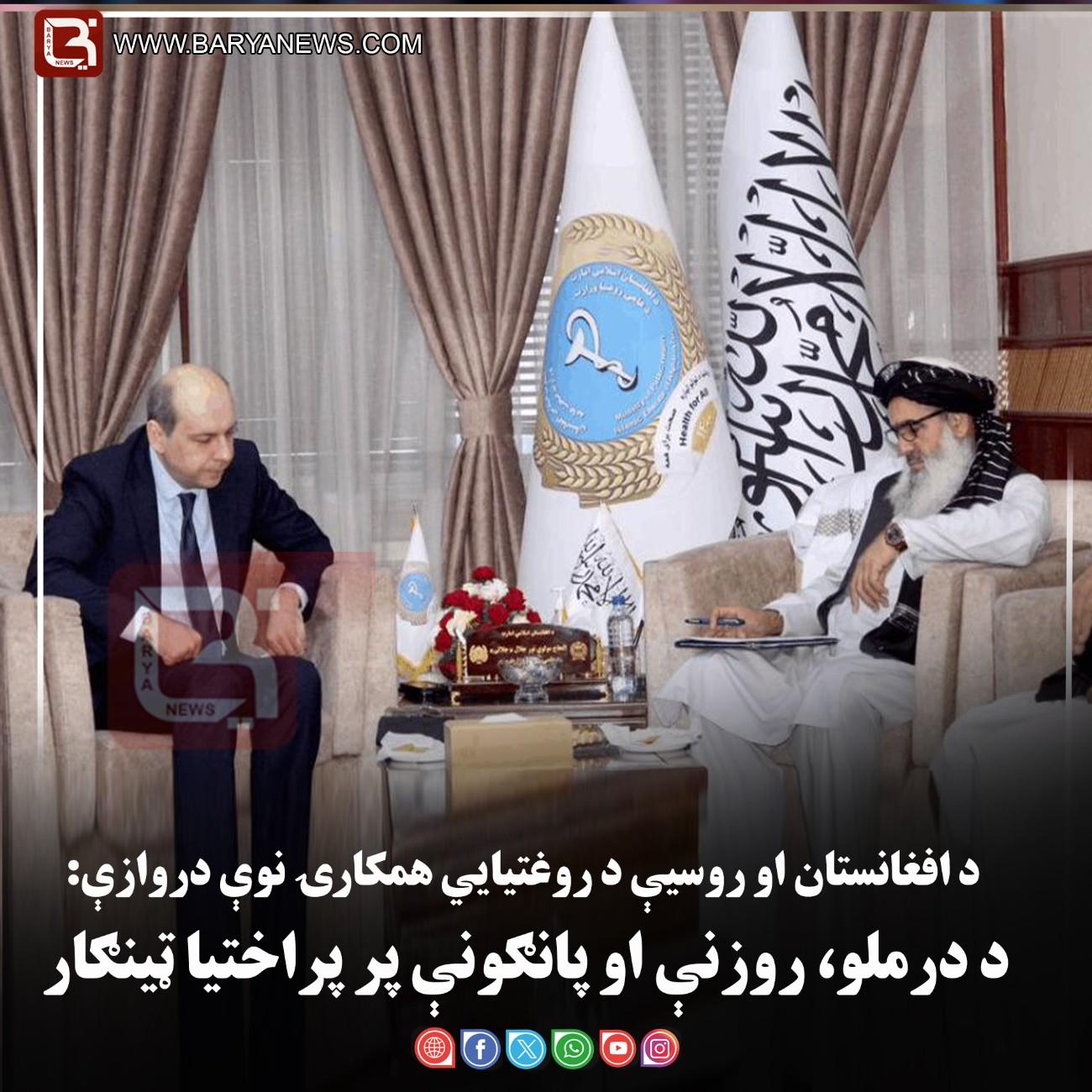 د افغانستان او روسیې د روغتیايي همکارۍ نوې دروازې: د درملو، روزنې او پانګونې پر پراختیا ټینګار