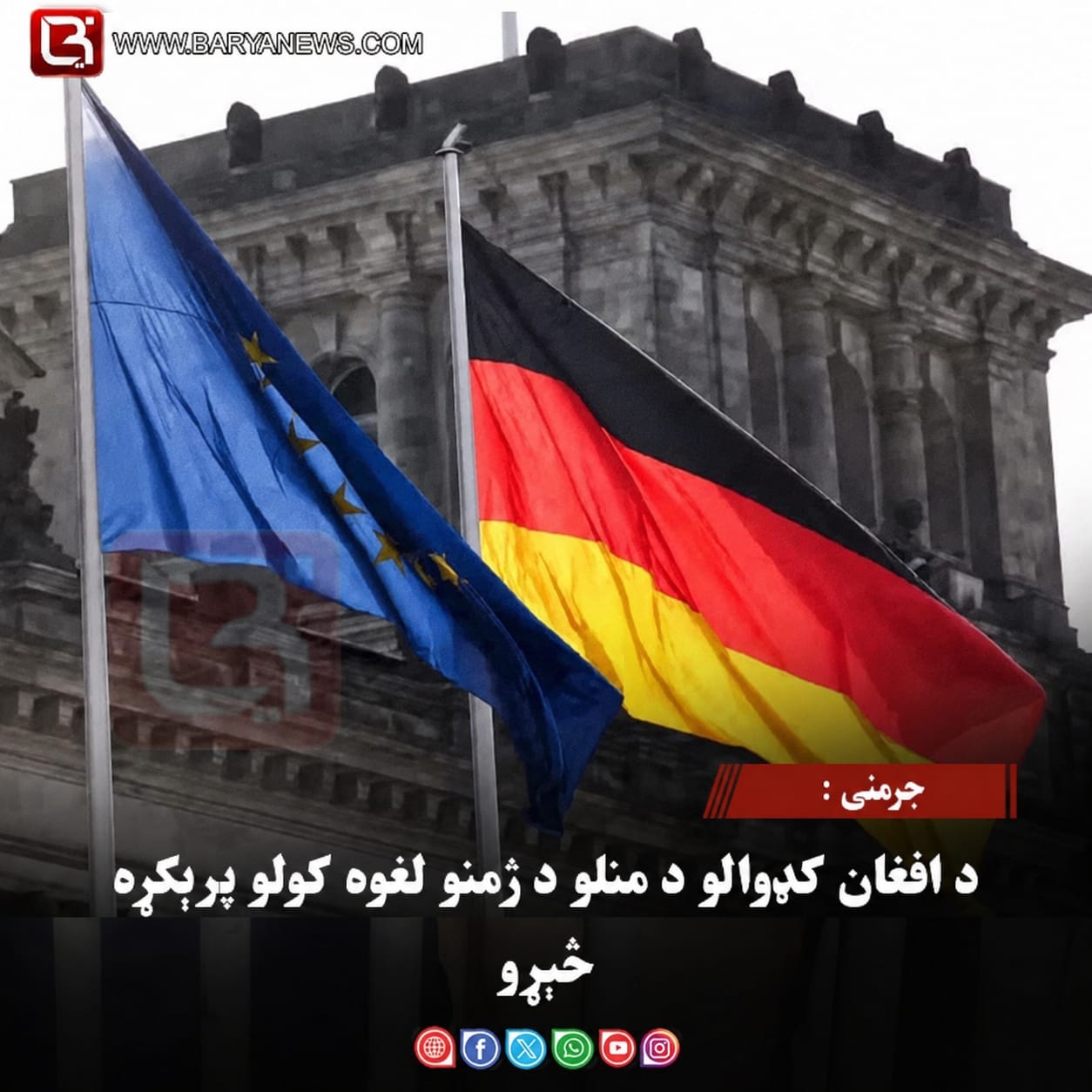 جرمني: د افغان کډوالو د منلو د ژمنو لغوه کولو پرېکړه څېړو