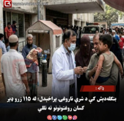 ډاکه : بنګله‌دېش کې د شري ناروغۍ پراخېدل؛ له ۱۱۵ زرو ډېر کسان روغتونونو ته تللي