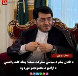 جعفر مهدوي: د شیعه او هزاره مشرانو اندېښنې مې له طالب چارواکو سره شریکې کړې