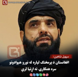 سهیل شاهین: افغانستان د پرمختګ لپاره له نورو هېوادونو سره همکارۍ ته اړتیا لري
