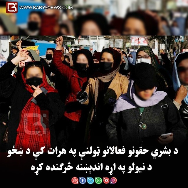 د بشري حقونو فعالانو ټولنې په هرات کې د ښځو د نیولو په اړه اندېښنه څرګنده کړه