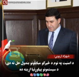 شهزاد اریوبي: د امنیت په نوم د ځیرکو مبایلونو بندول حل نه دی؛ د سیستمونو پیاوړتیا اړینه ده