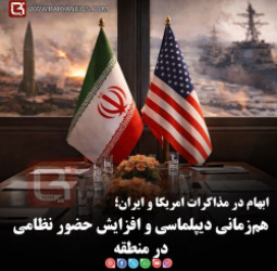 ابهام در مذاکرات امریکا و ایران؛   هم‌زمانی دیپلماسی و افزایش حضور نظامی در منطقه