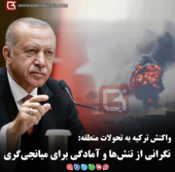 واکنش ترکیه به تحولات منطقه:   نگرانی از تنش‌ها و آمادگی برای میانجی‌گری