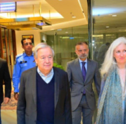 انتونیو ګوترش : د ملګرو ملتونو سرمنشي درې ورځني سفر لپاره اسلام‌اباد ته ورسېد