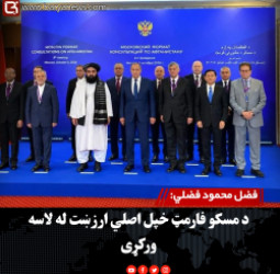 فضل محمود فضلي: د مسکو فارمټ خپل اصلي ارزښت له لاسه ورکړی