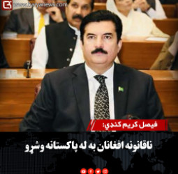فیصل کریم کنډي: ناقانونه افغانان به له پاکستانه وشړو