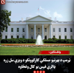 واشنګټن : ټرمپ د بهرنیو مسلکي کارکوونکو د ویزې سل زره ډالري فیس یو کال وغځاوه