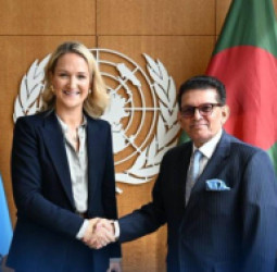ملګرو ملتونو : د افغانستان د ښځو او نجونو پر وضعیت د ملګرو ملتونو د عمومي غونډې د مشر او ایرلنډ د بهرنیو چارو وزیرې خبرې